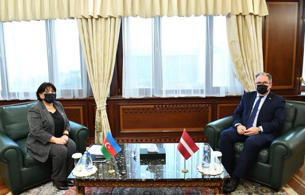 Sahibə Qafarova Latviyanın Azərbaycandakı səfiri ilə görüşüb