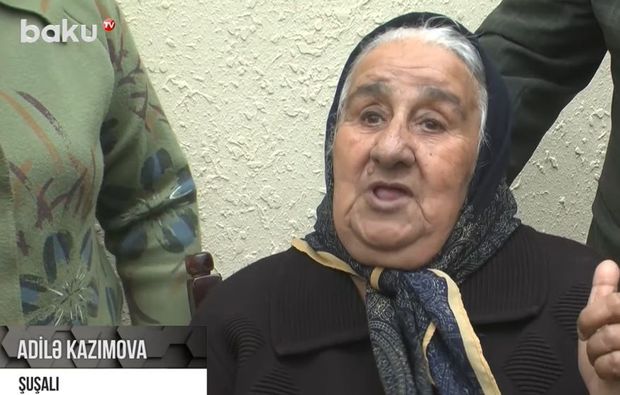 Şuşa sakinləri sevincini paylaşır – VİDEO