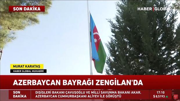 Mincivan sərhəd zastavasında dövlət bayrağının yüksəldilməsi “Haber Global”ın efirində - VİDEO