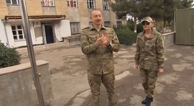 Prezident ilə xanımının Füzuli və Cəbrayıl səfərindən - Video