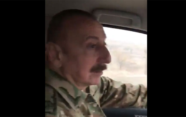Prezident özü maşın sürüb Xudafərinə getdi - Video