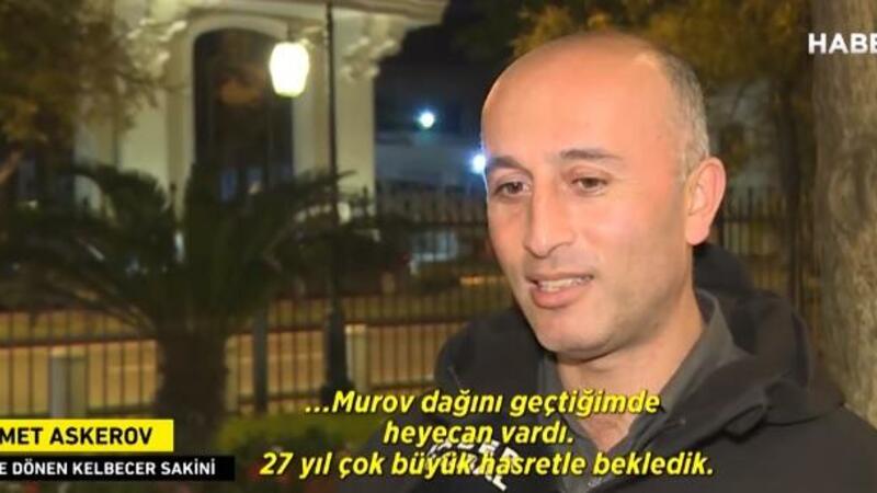 Kəlbəcərdə evini tapan Hikmət göz yaşlarını saxlaya bilmədi - VİDEO