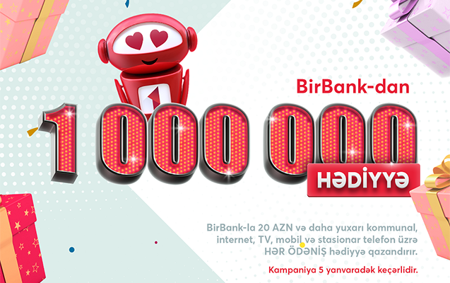 BirBank istifadəçiləri onlayn ödənişlər zamanı hədiyyələr qazanacaqlar