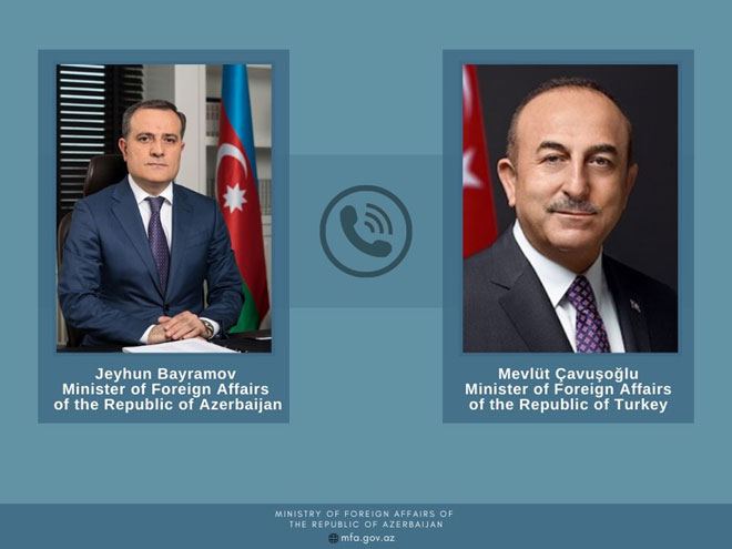 Ceyhun Bayramov və Mevlüt Çavuşoğlu arasında telefon danışığı olub