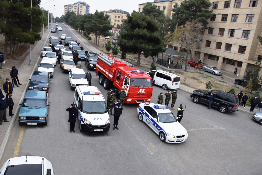 Naftalanda Vətən müharibəsi şəhidlərinin xatirəsi yad edildi - FOTOLAR