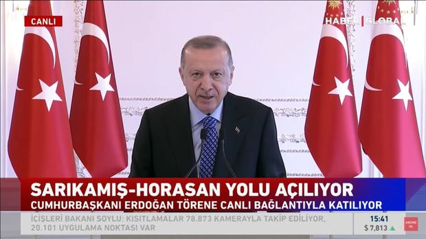 Ərdoğan: “Artıq Dağlıq Qarabağ səmasını bez parçaları deyil, hilal və ulduz bəzəyir” - VİDEO