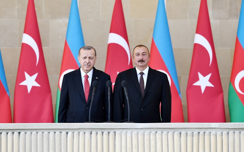 İlham Əliyev: “Şadam ki, Rəcəb Tayyib Ərdoğan mənim dəvətimi qəbul edərək, burada iştirak edir”