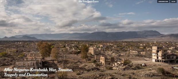 “The New York Times”da Füzuli və Ağdamdakı dağıntılar haqqında məqalə yayımlanıb - FOTO