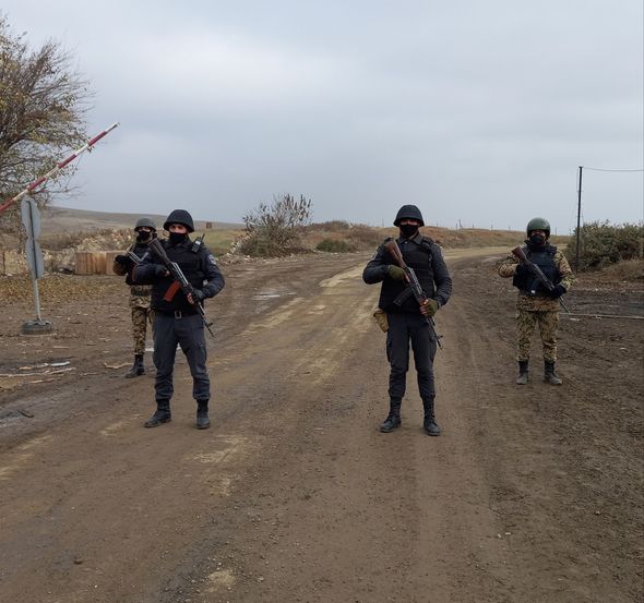 Azərbaycan polisi Cəbrayılda - FOTO