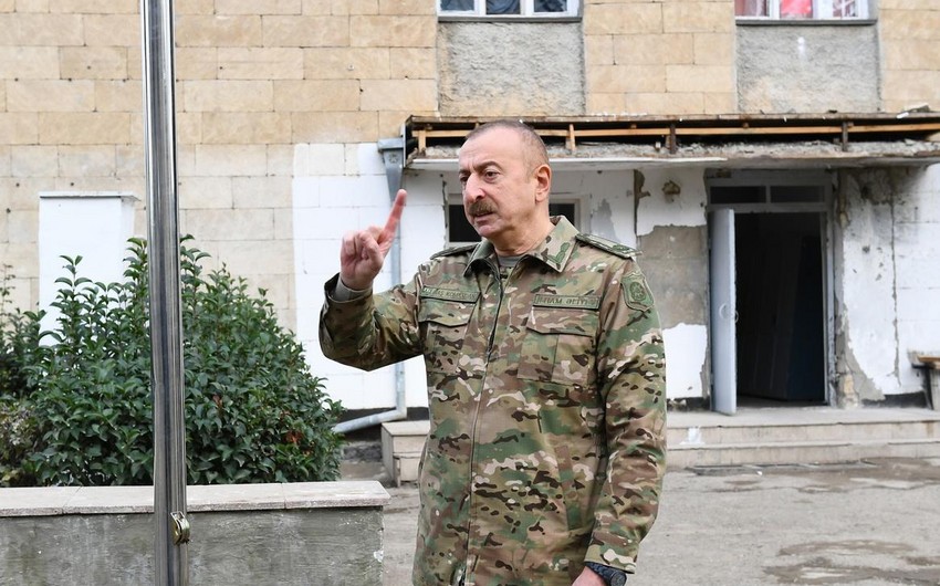 Azərbaycan Prezidenti: “Ermənilər bizim evlərimizdə yaşayıblar”