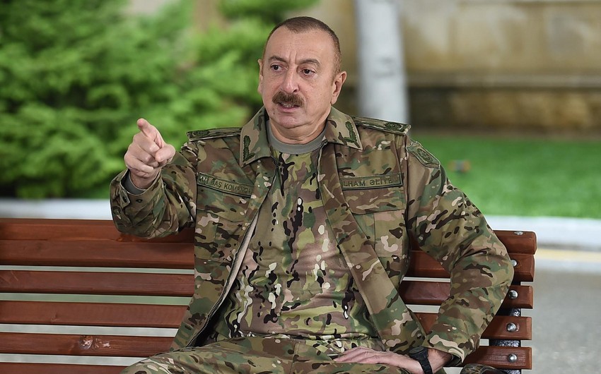 Prezident: Qubadlıda bütün binalar dağıdılıb