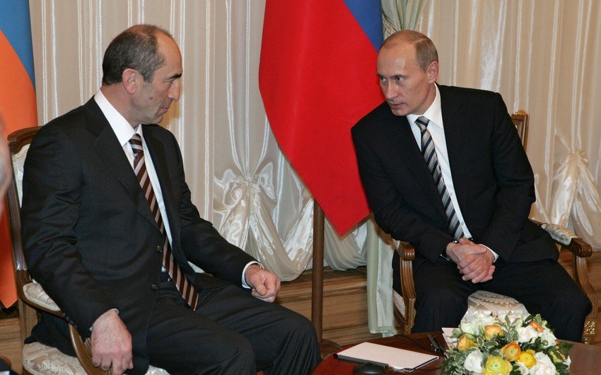 Putinlə Koçaryan Ermənistandakı vəziyyəti müzakirə etdi