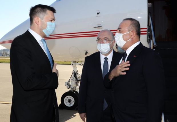 Çavuşoğlu Rusiyaya getdi