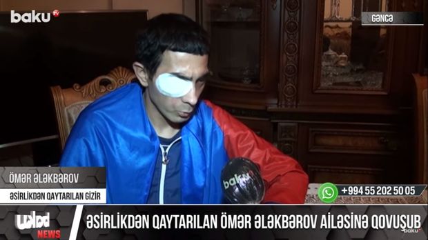 Əsirlikdən qaytarılan gizirimiz: “Qələbə xəbərini Bakıda, xəstəxanada öyrəndim” - VİDEO