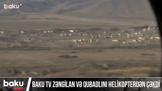 Baku TV Zəngilan və Qubadlını helikopterdən çəkdi - VİDEO