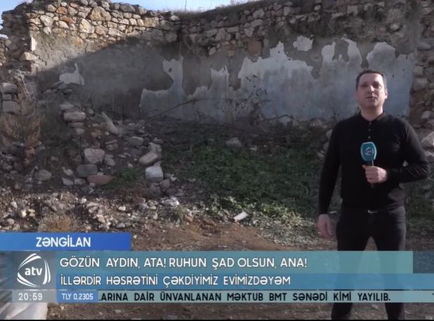 Jurnalist Zəngilandakı evlərini taparkən göz yaşlarına hakim ola bilmədi - VİDEO