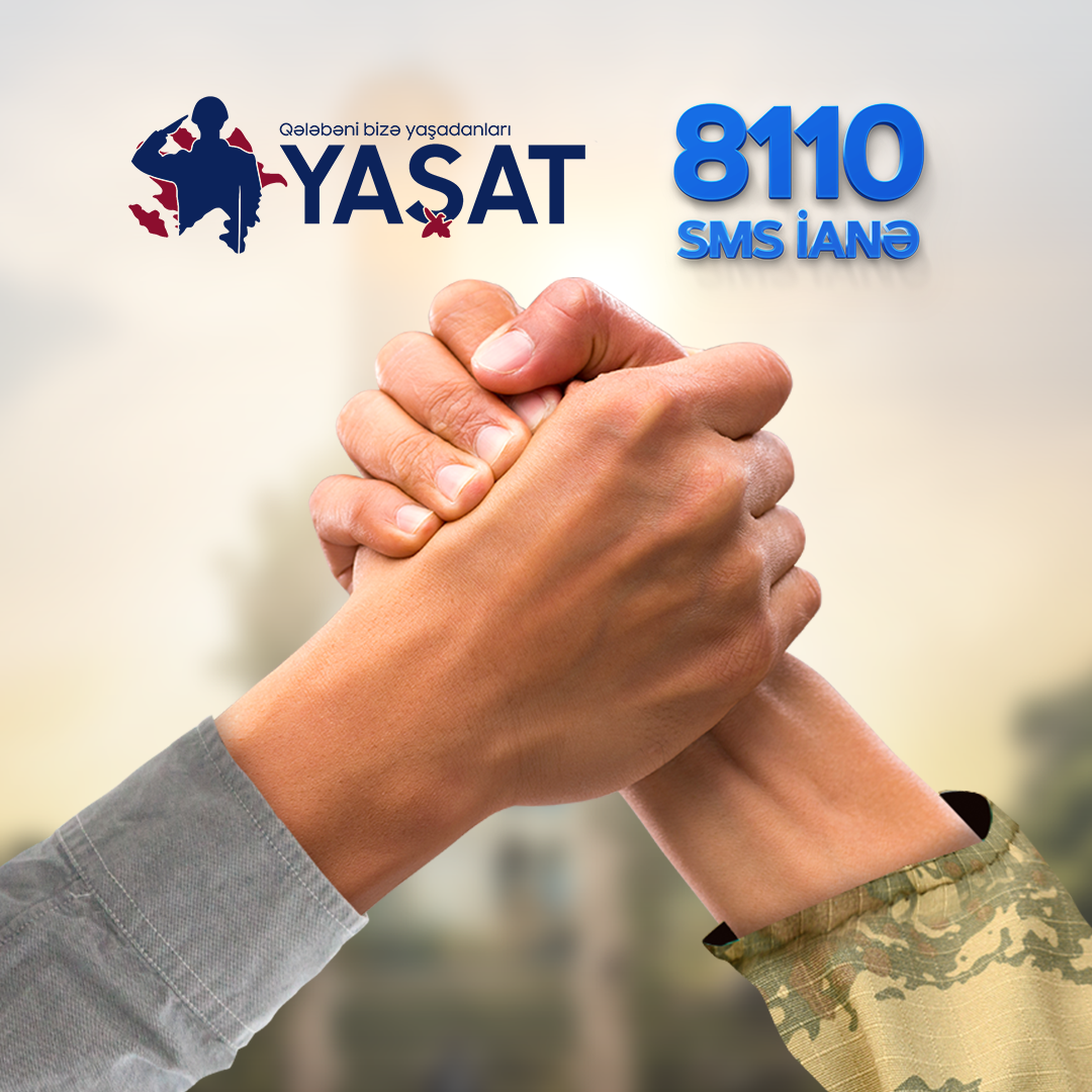 “YAŞAT" Fonduna 8110 SMS vasitəsilə ianə etmək imkanı yaradılıb