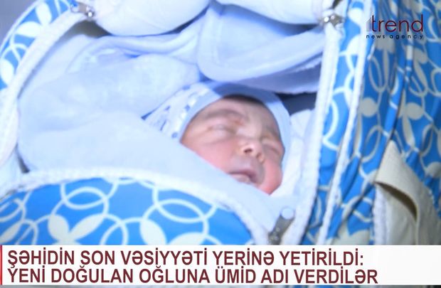 Daha bir şəhidimizin övladı dünyaya gəldi - VİDEO