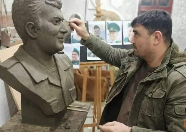 Xudayar Yusifzadənin büstü hazırlanıb - FOTO