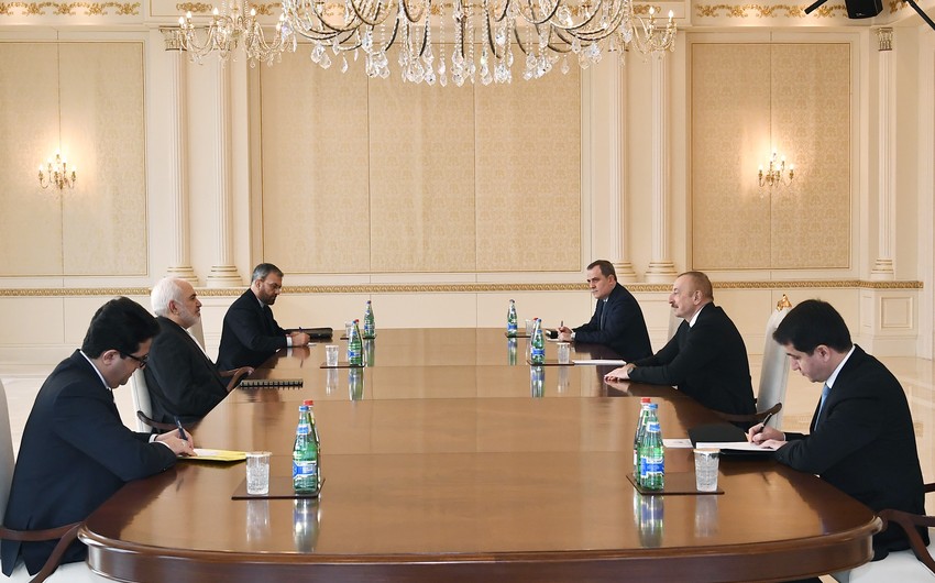 Prezident İlham Əliyev İranın xarici işlər nazirini qəbul etdi