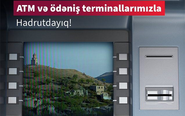 Kapital Bank Hadrutda bankomat və ödəniş terminalı quraşdırdı!