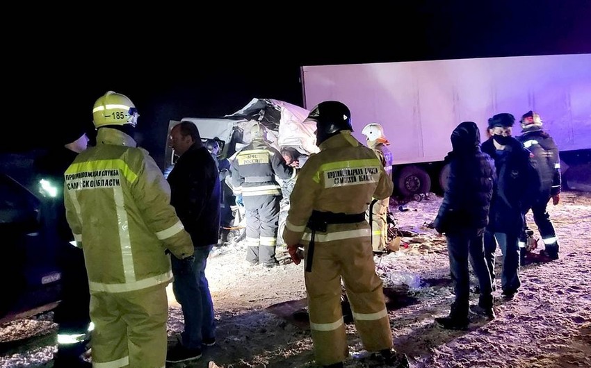 Rusiyada ağır yol qəzası olub, ölənlər və xəsarət alanlar var