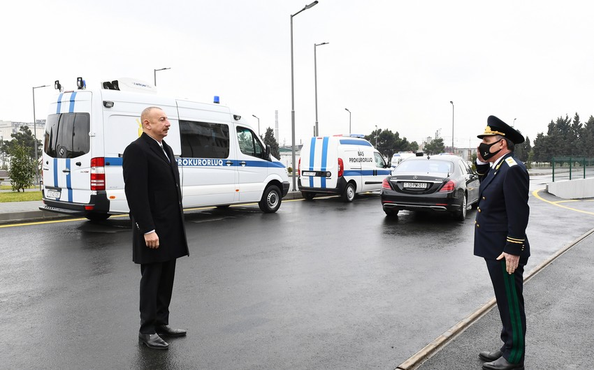 Prezident Baş Prokurorluğun yeni inzibati bina kompleksinin açılışında iştirak etdi - FOTOLAR