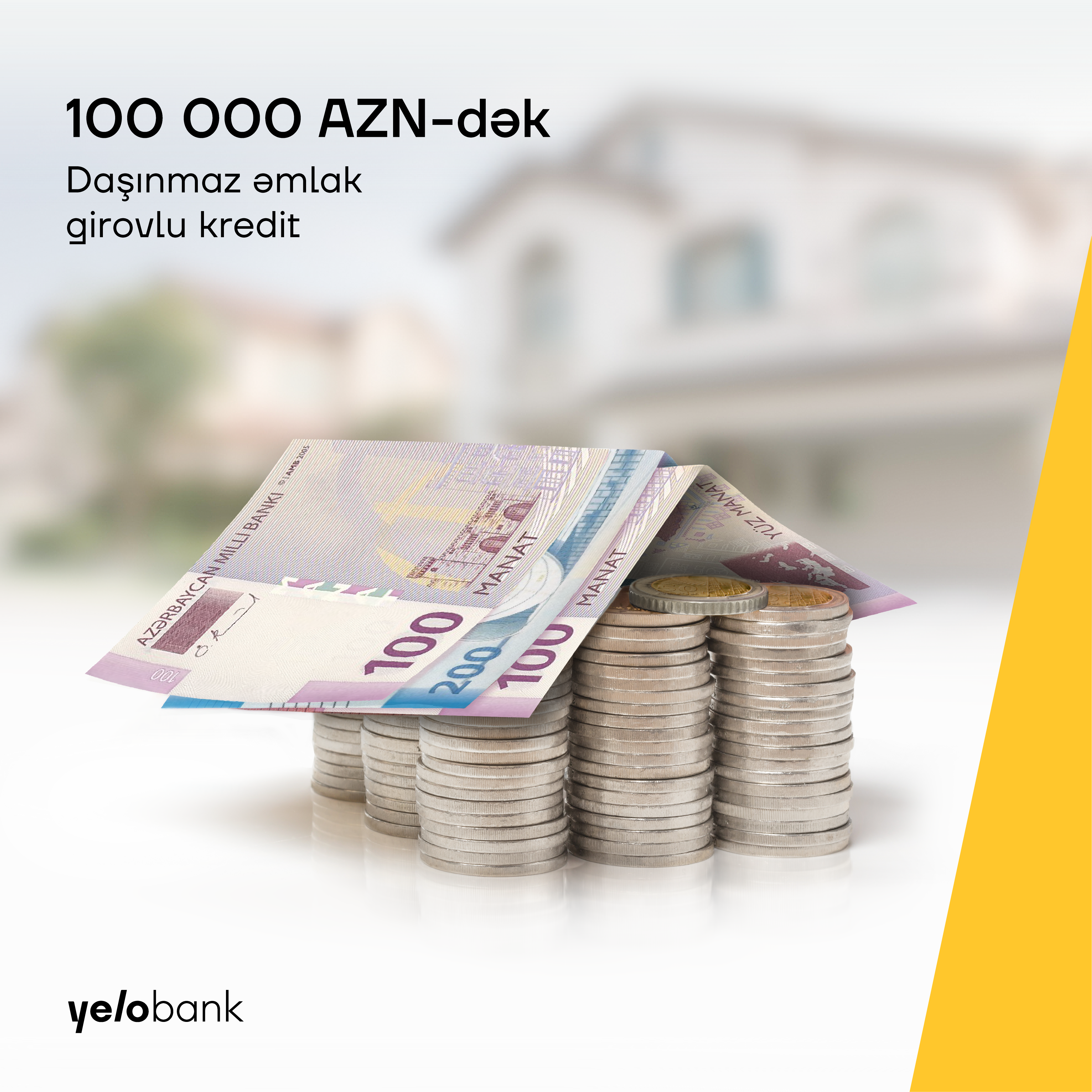 Yelo Bank-dan 100 000 AZN-dək nağd pul krediti