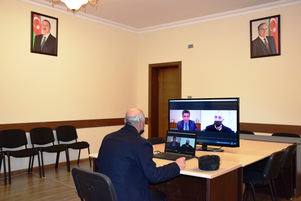 Naftalanda vətəndaşların növbəti onlayn qəbulu keçirilib - FOTOLAR
