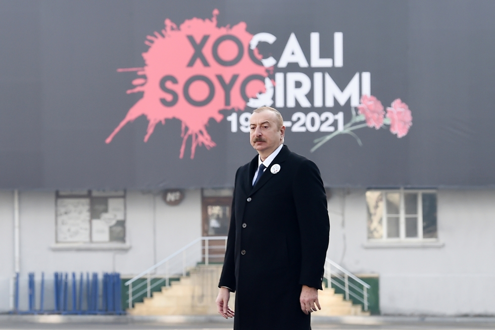 Prezident: "Əsas məqsədimiz bu qanlı cinayətin heç vaxt unudulmamasıdır"