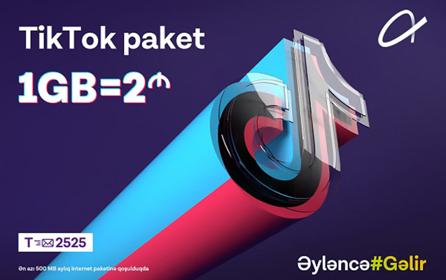 Azercell ilə TikTok indi daha əlçatandır!