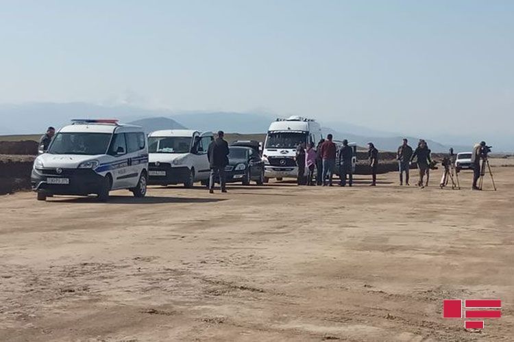 Füzuli aeroportunun binasının bünövrəsinin qazılmasına başlanıb - FOTO