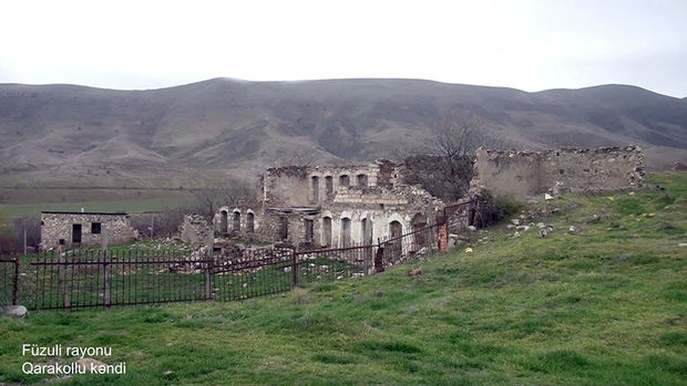 İşğaldan azad edilmiş Füzuli rayonunun Qarakollu kəndi - VİDEO