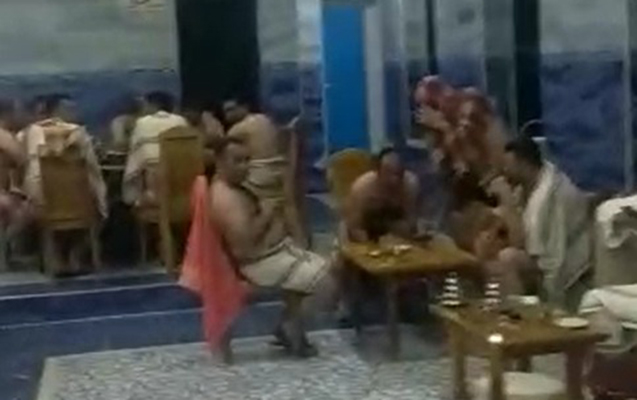 Saunaya gedən müştərilər həbs edildi, masajçılar cərimələndi - Video