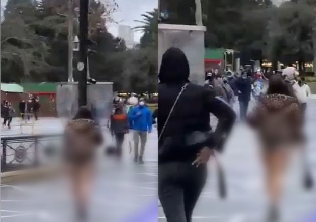 Polis "Tarqovı"da alt paltarında gəzən qadını tapdı