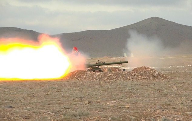 Əlahiddə Ümumqoşun Ordunun tank əleyhinə bölmələrində ixtisas toplantısı keçirilir
