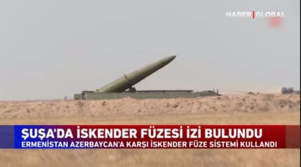 Şuşada “İskəndər” raketinin qalıqlarının tapılması xəbəri Türkiyə telekanalında - VİDEO