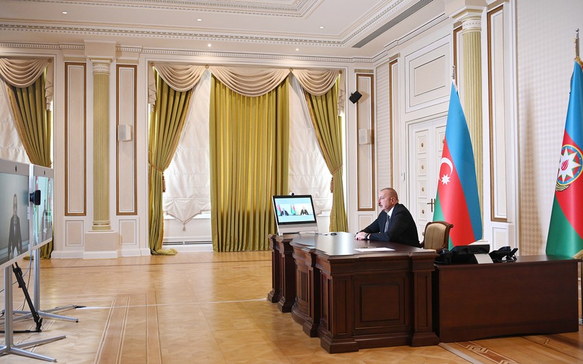 İlham Əliyev Zaur Mikayılovu videoformatda qəbul edib