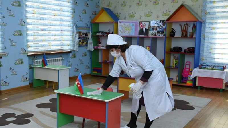 Bakıda koronavirusa görə bağlanan bağçaların sayı açıqlandı