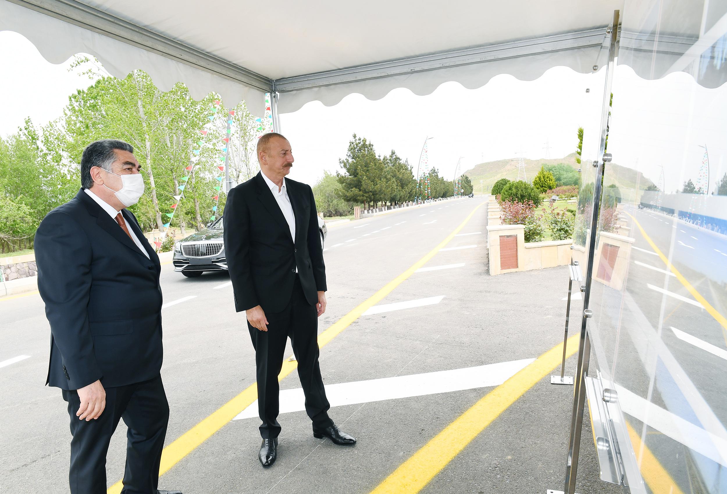 Hacıqabul-Muğan avtomobil yolu yenidənqurmadan sonra istifadəyə verilib - FOTO