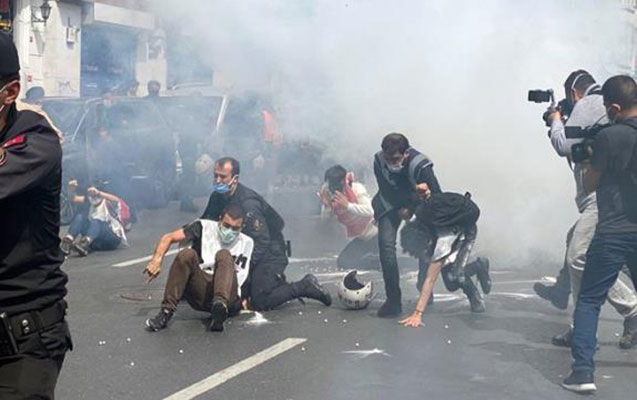 İstanbulda yürüş etmək istəyən 244 nəfər saxlanıldı - FOTOLAR