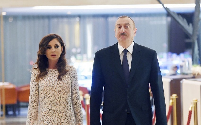 Prezident İlham Əliyev Qəbələ rayonuna səfərə gəlib