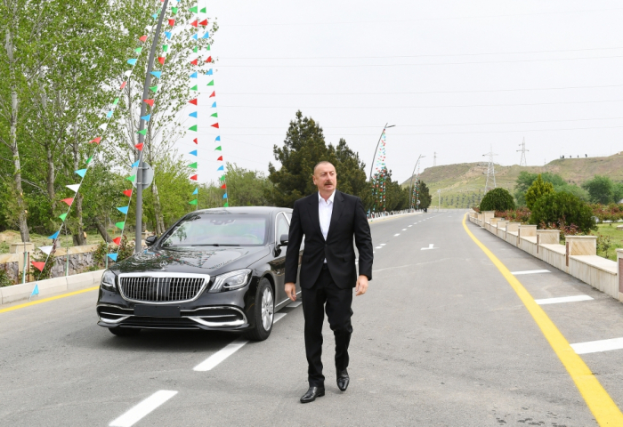 Bum qəsəbəsinə gedən avtomobil yolu bərpadan sonra istifadəyə verilib