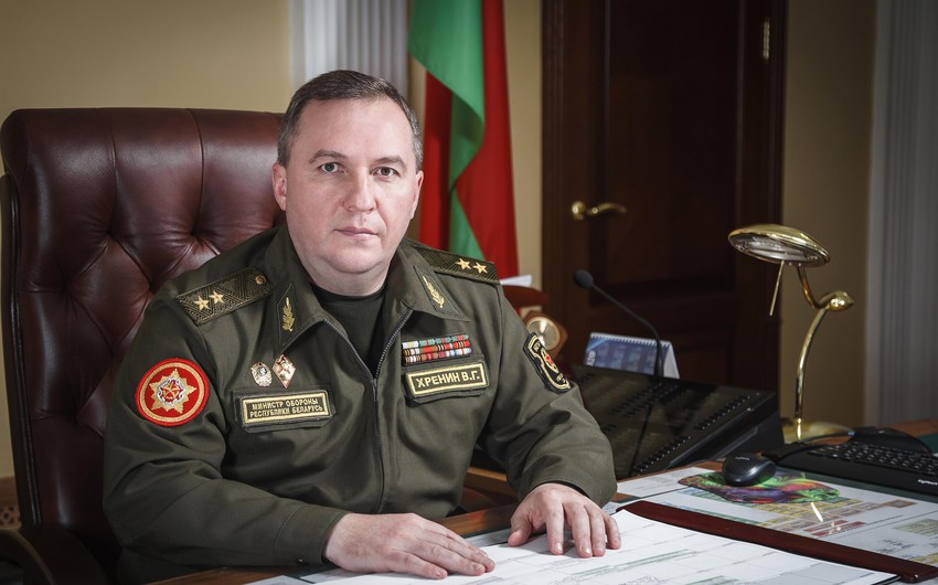 Belarusun müdafiə naziri Azərbaycana rəsmi səfərə gəldi