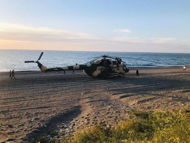 Azərbaycan hərbi helikopteri Türkiyədə təcili eniş etdi – VİDEO