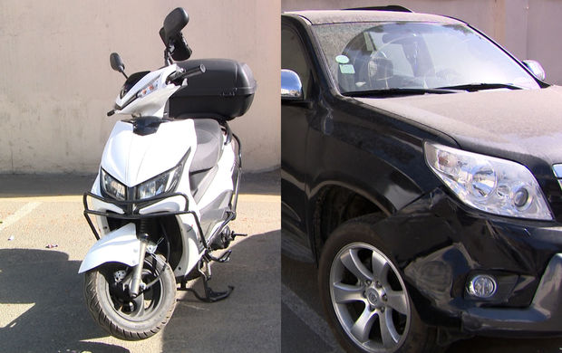 Bakıda "Toyota Prado" və moped qaçıran şəxslər saxlanıldı - ANBAAN VİDEO
