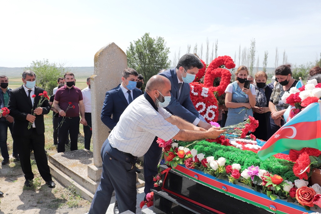 Naftalanda Vətən müharibəsi şəhidimizin doğum günü qeyd edildi - FOTOLAR