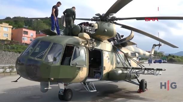 Türkiyədə təcili eniş edən Azərbaycan hərbi helikopteri təmir olunaraq qəza bölgəsindən ayrılıb – VİDEO