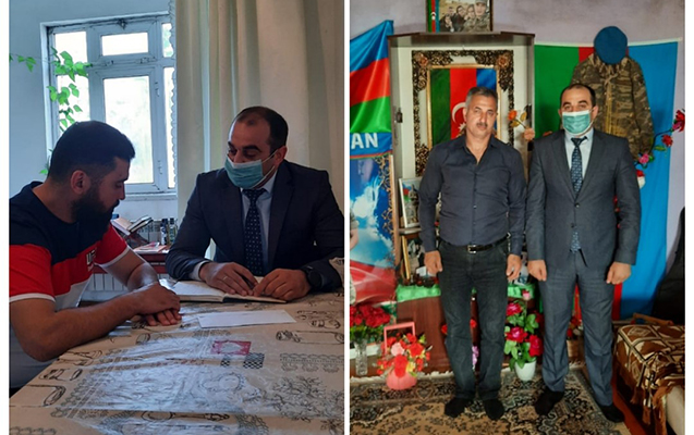 Binəqədidə şəhid ailələri və qazilərin ziyarəti davam etdirilir