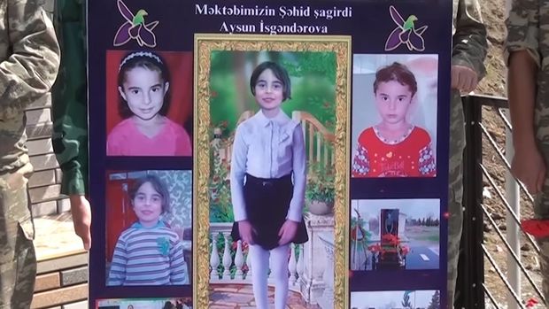 Bərdədə şəhidlərin xatirəsinə abidə kompleksi ucaldılıb - VİDEO